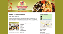 Desktop Screenshot of chinapalacerestaurantca.com